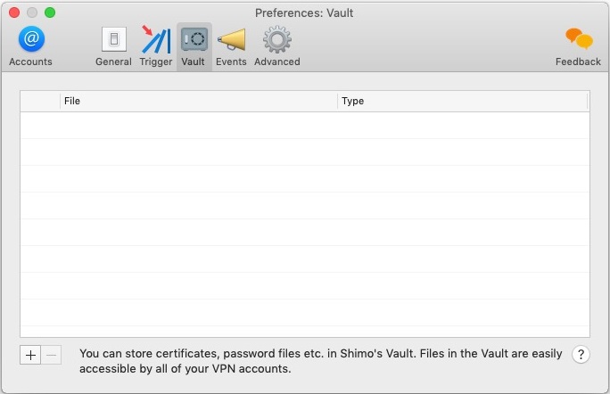 Shimo 5.0 : File Vault