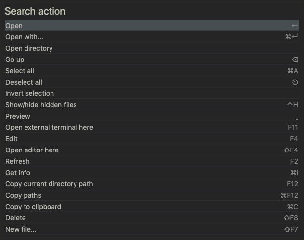 Marta 0.7 : Search Actions
