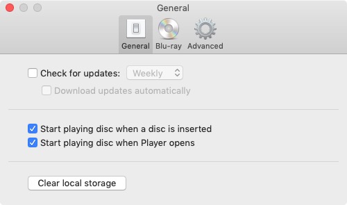 Macgo Mac Blu-ray Player Pro 3.3 : General Settings