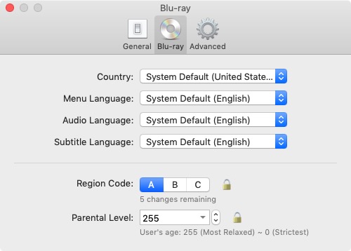 Macgo Mac Blu-ray Player Pro 3.3 : Blu-ray Settings