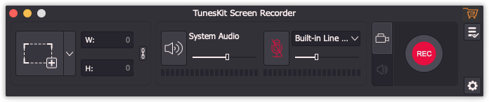 TunesKit Screen Recorder 1.0 : Main Window