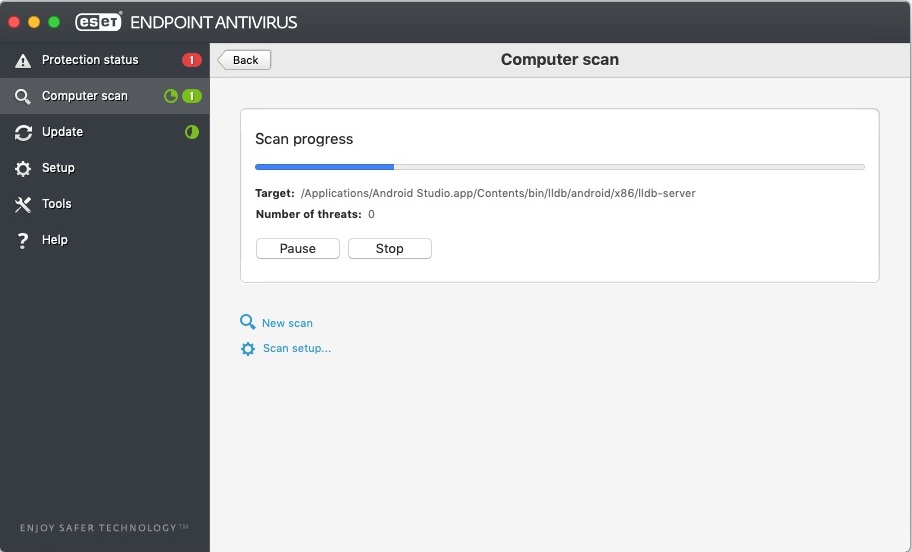 ESET Endpoint Antivirus 6.8 : Scan