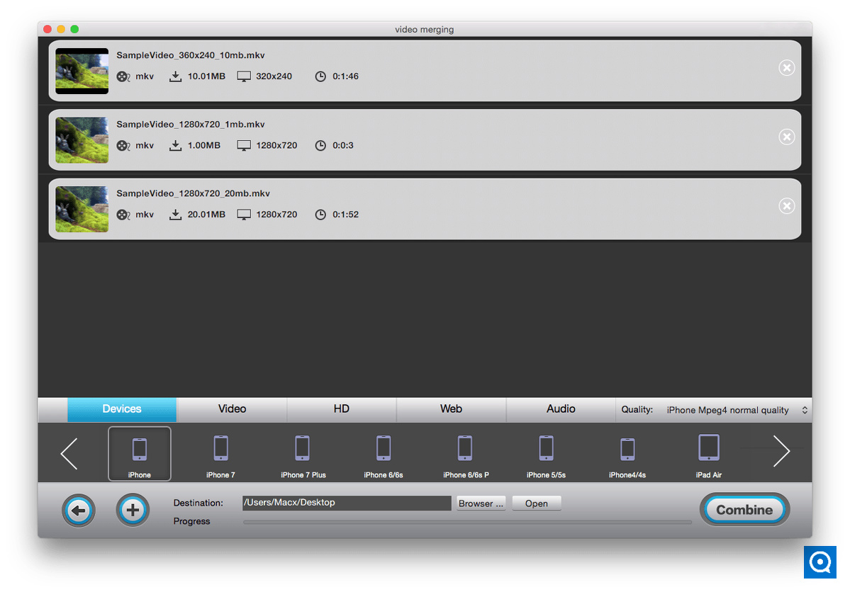 Total Video Tools for Mac 1.2 : merge video mac