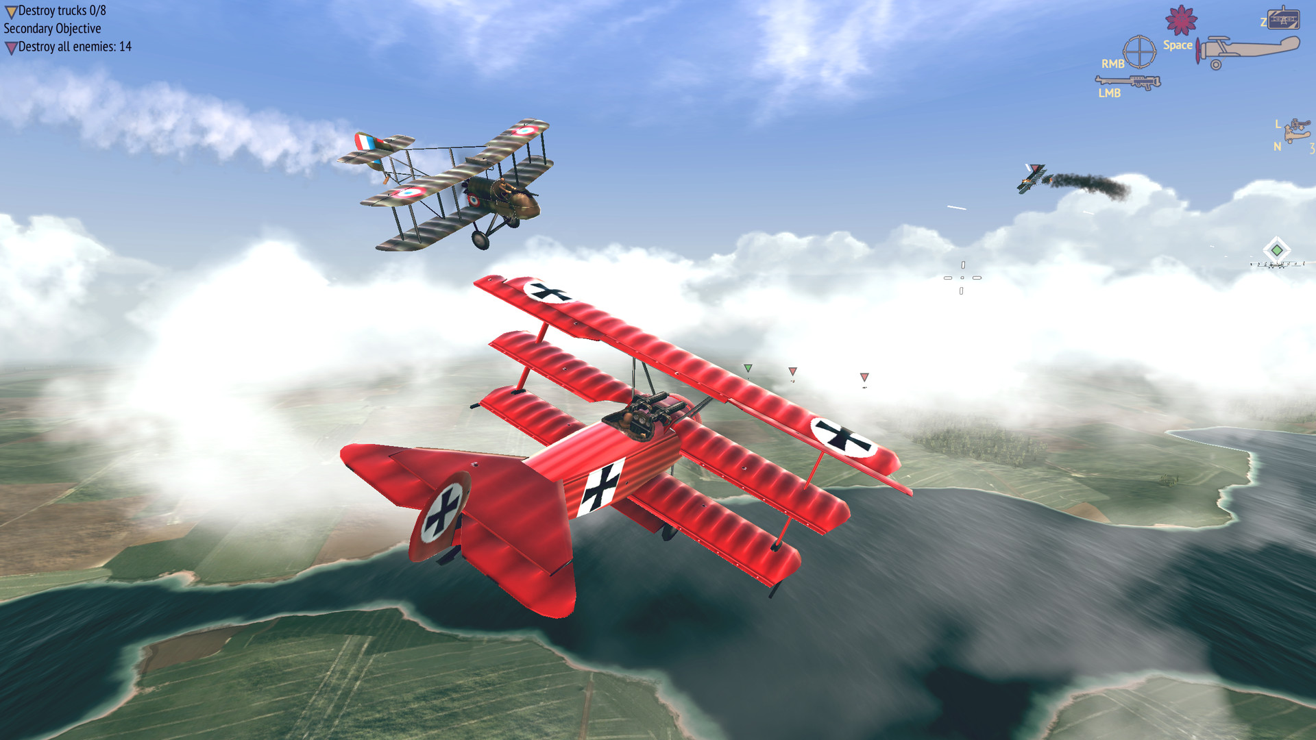 Warplanes WW1 Sky Aces 1.0 : Main Window