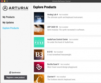 Explore products tab