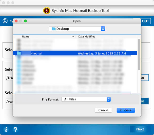 SysInfoTools MAC Hotmail Backup Tool 19.0 : Main Window