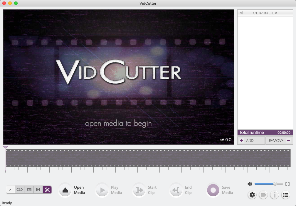 VidCutter 6.0 : Main Window
