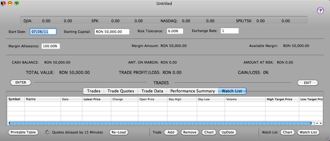 Trade Manager Pro 1.2 : General View