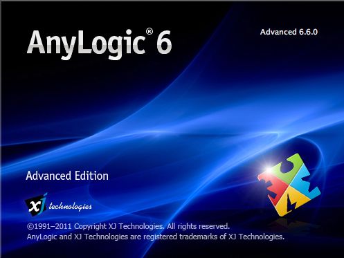 AnyLogic 6.6 : Main window