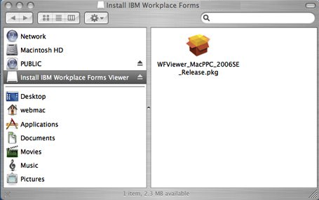 IBM Workplace Forms 2.6 : Main Interface