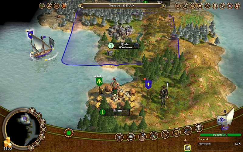 Sid Meier's Civilization IV Colonization 1.0 : Main window