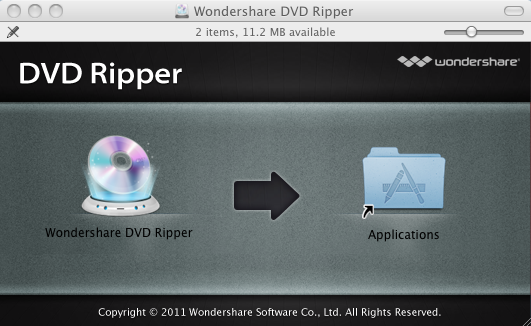 Wondershare DVD Ripper : Installation