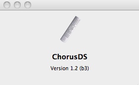 ChorusDS 1.2 beta : Main window