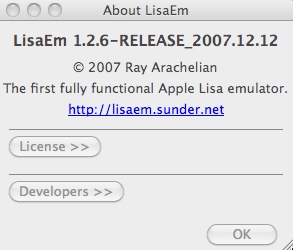LisaEM 1.2 : Main window