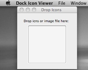 Dock Icon Viewer 1.0 : Main window