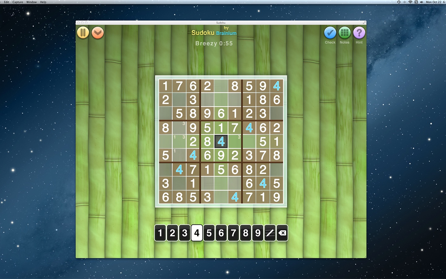 Sudoku+ 1.7 : Main Window