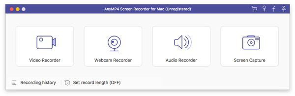 AnyMP4 Screen Recorder for Mac 2.0 : Main Window