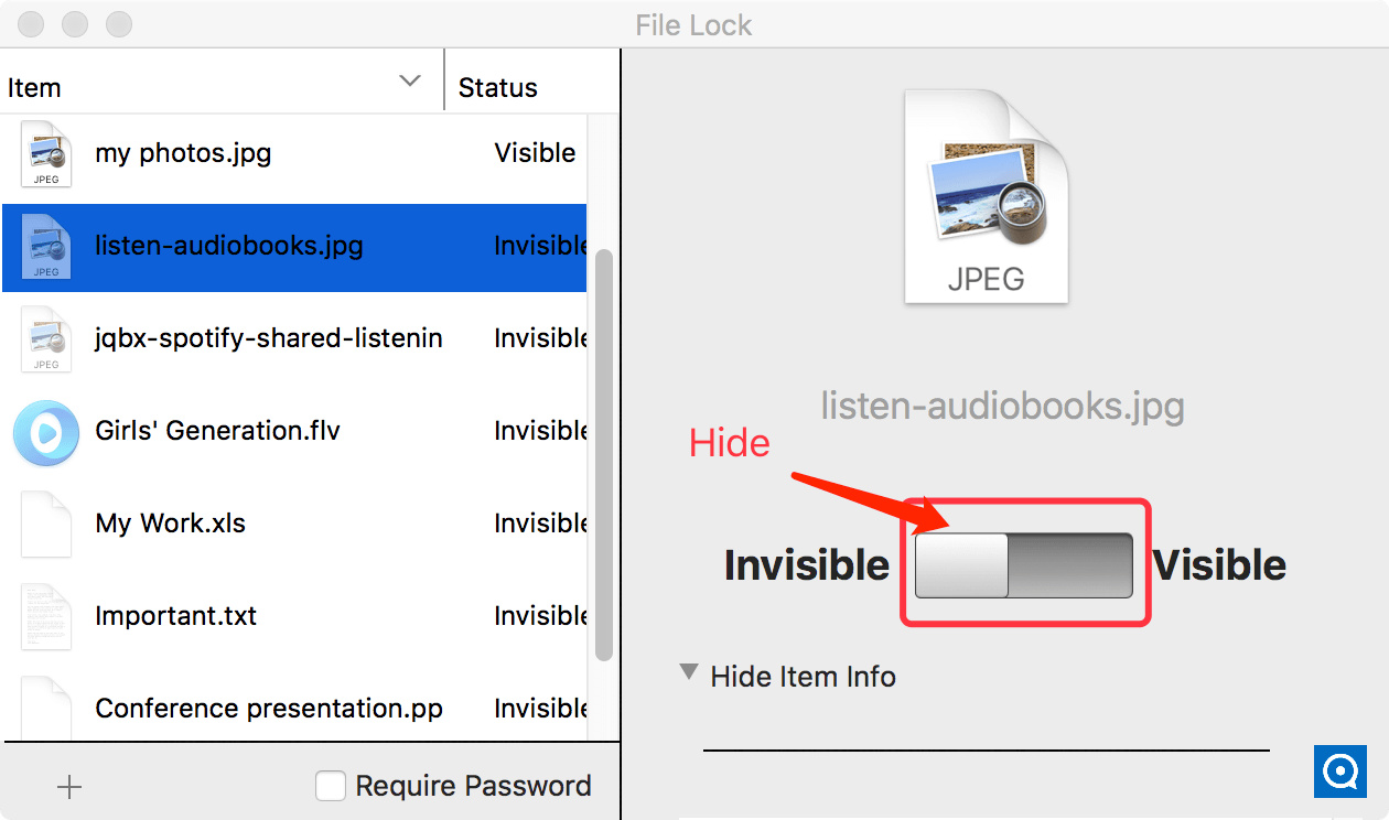 UkeySoft File Lock for Mac 1.0 : hide photo files