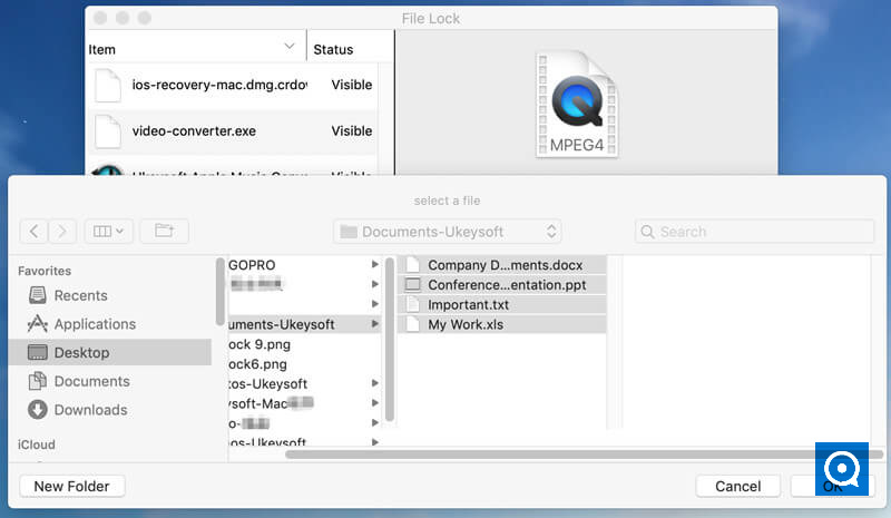 UkeySoft File Lock for Mac 1.0 : add documents