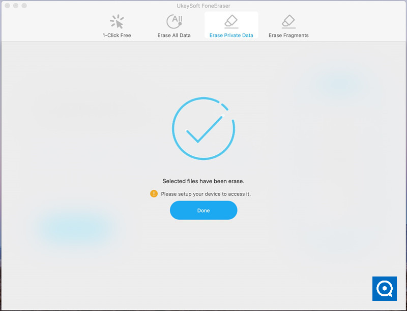 UkeySoft FoneEraser for Mac 1.0 : Main window