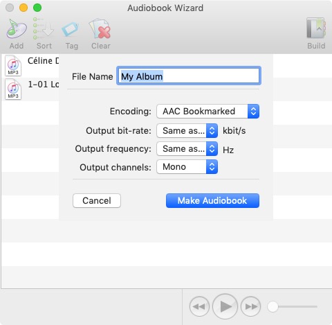 Audiobook Wizard 5.2 : Encoding Parameters