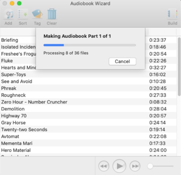 Audiobook Wizard 5.2 : Processing