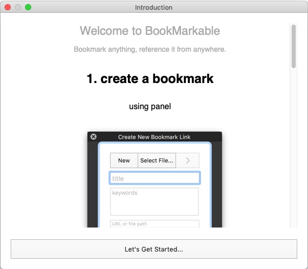 BookMarkable 3.4 : Introduction