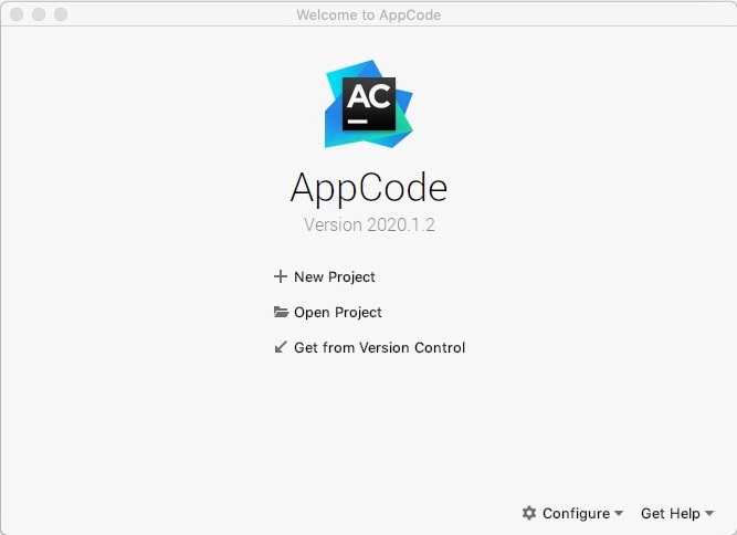 AppCode 2020.1 : Welcome Screen 