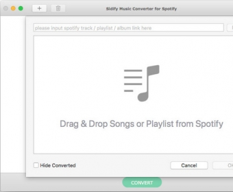Add Spotify song, playlist or podcast to Sidify