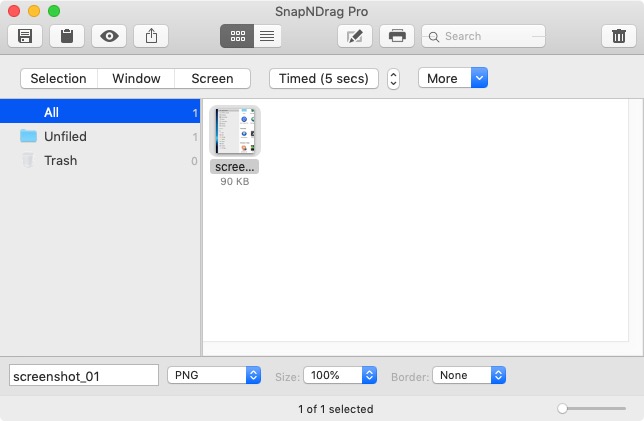 SnapNDrag Pro 4.4 : Main Screen