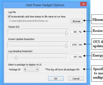 does intel power gadget 3 interfere