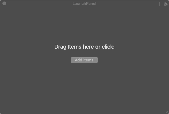 LaunchPanel 1.7 : Main Window