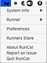 RunCat 7.0 : Main Window