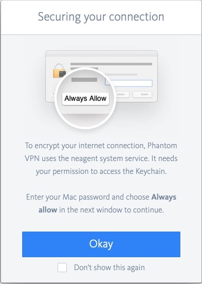 Avira Phantom VPN 2.2 : Securing Connection 