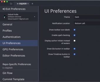 UI Preferences 