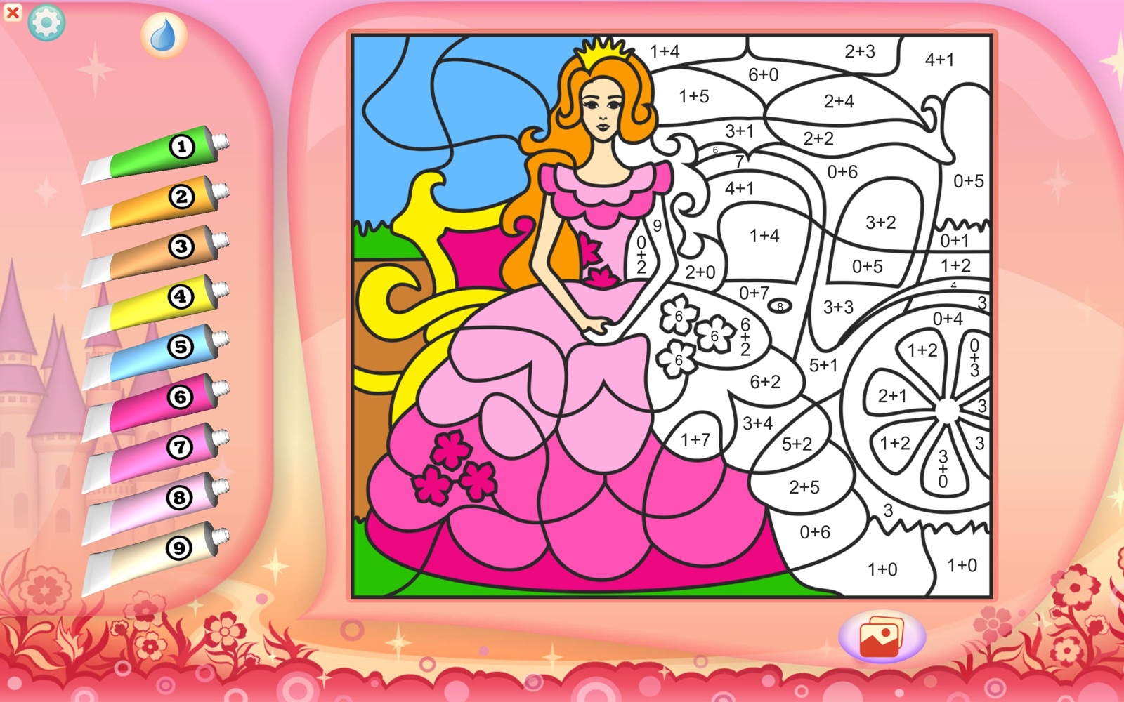 Princess Coloring Book 2.1 : Main Window
