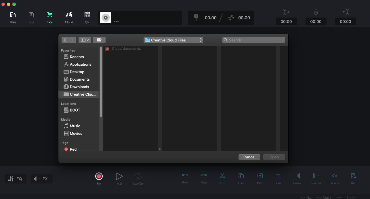 Audio Editor - Merge Split And Edit 1.4 : Add file screen