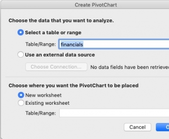 Create Pivot Table