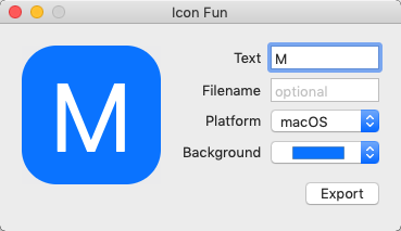 Icon Fun 1.2 : Main Window