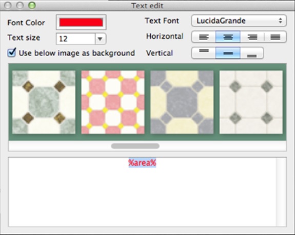 FloorDesign 3.2 : Text Edit