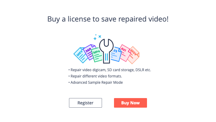 Wondershare Video Repair 1.1 : Trial Limits