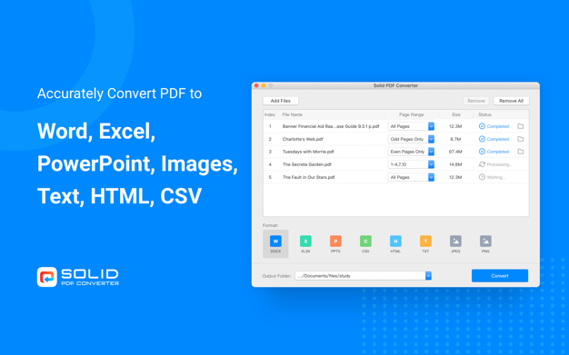 Solid PDF Converter 1.0 : Main Window