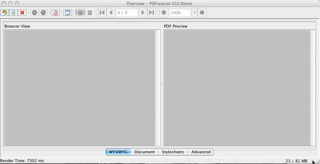PDFreactor 5.0 : Main window