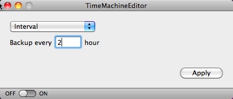 TimeMaschine-Editor 2.5 : Main windows