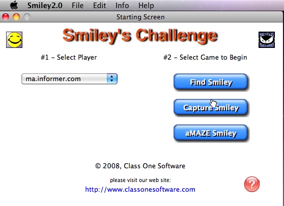 Smileys Challenge 2.0 : Main window
