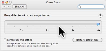 CursorZoom 1.0 : Main window