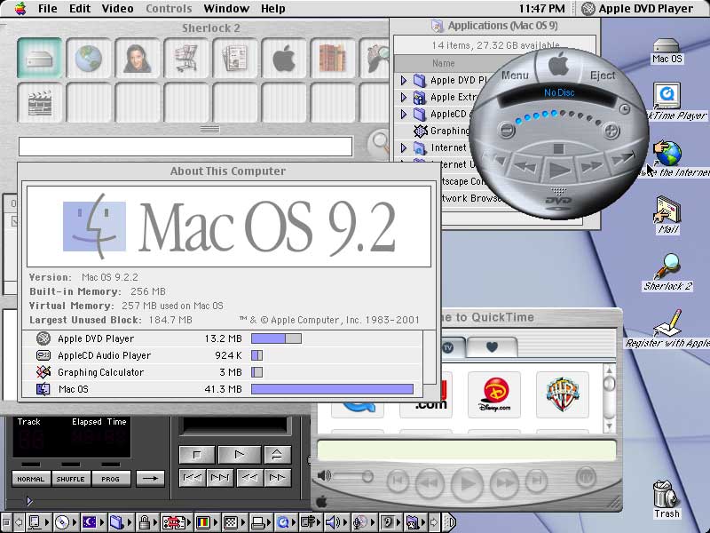 MacOS9 9.2 : Main window