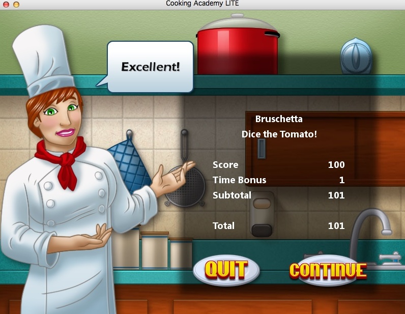 Cooking Academy 1.4 : Completed Level Statistics