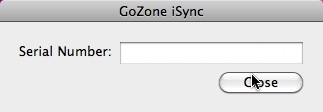 GoZone iSync 2.0 : Main window