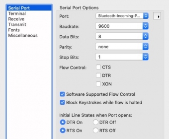 Serial Port Options